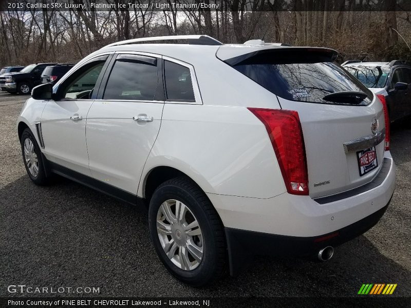 Platinum Ice Tricoat / Light Titanium/Ebony 2015 Cadillac SRX Luxury