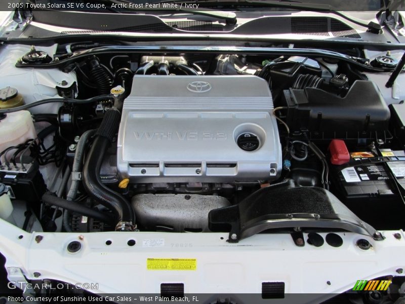 Arctic Frost Pearl White / Ivory 2005 Toyota Solara SE V6 Coupe