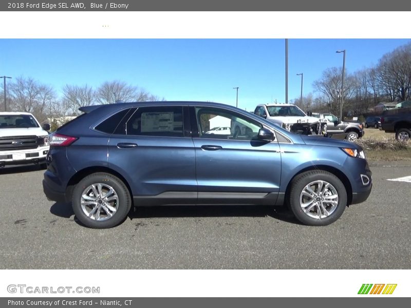Blue / Ebony 2018 Ford Edge SEL AWD