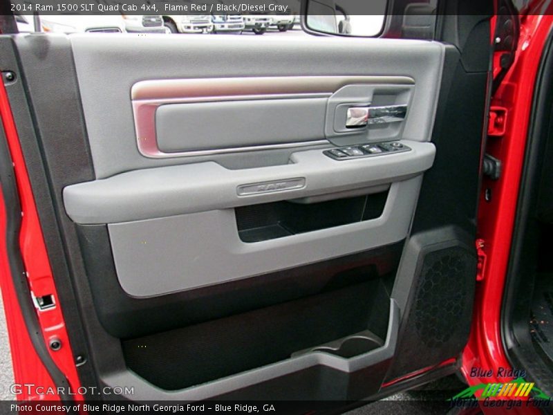 Flame Red / Black/Diesel Gray 2014 Ram 1500 SLT Quad Cab 4x4