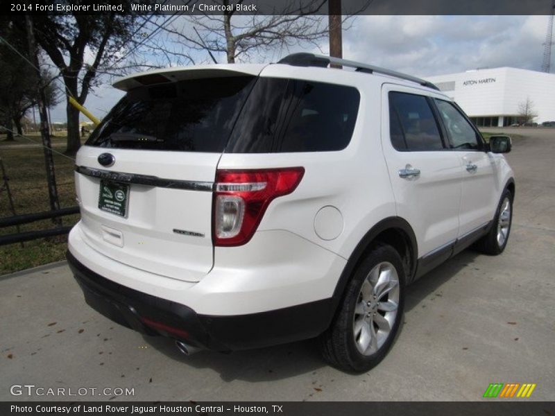 White Platinum / Charcoal Black 2014 Ford Explorer Limited
