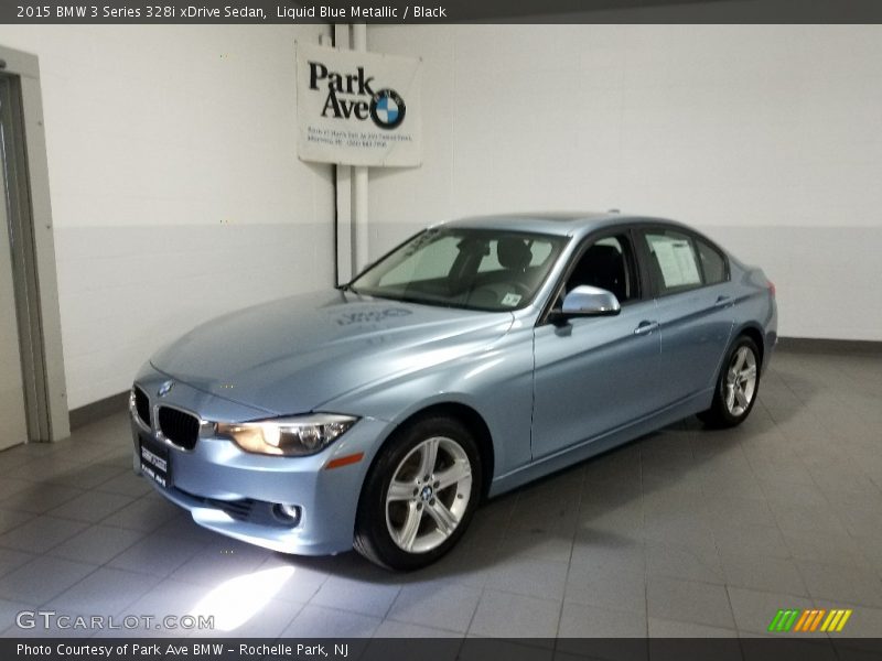 Liquid Blue Metallic / Black 2015 BMW 3 Series 328i xDrive Sedan