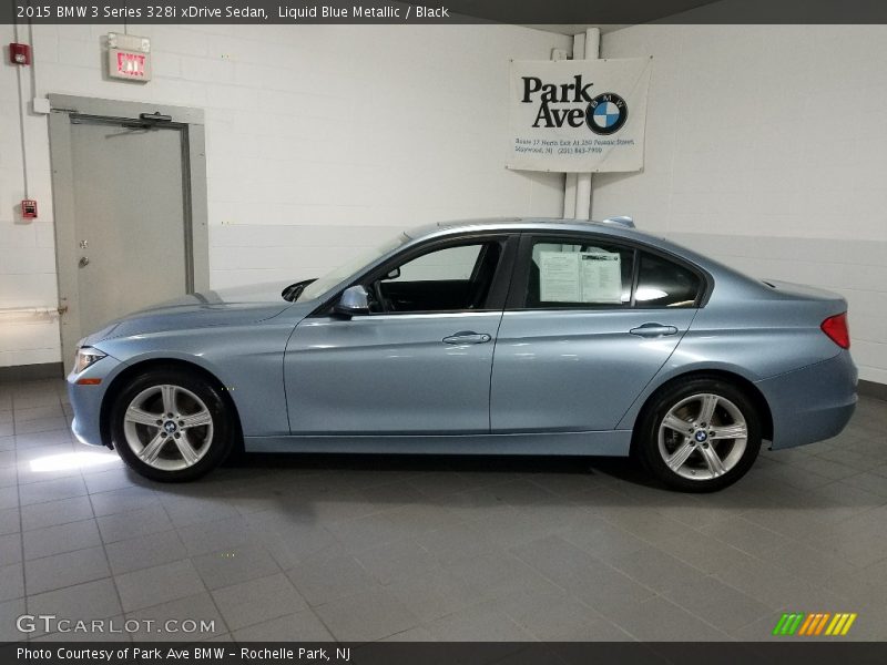 Liquid Blue Metallic / Black 2015 BMW 3 Series 328i xDrive Sedan
