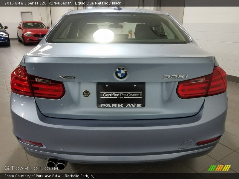 Liquid Blue Metallic / Black 2015 BMW 3 Series 328i xDrive Sedan