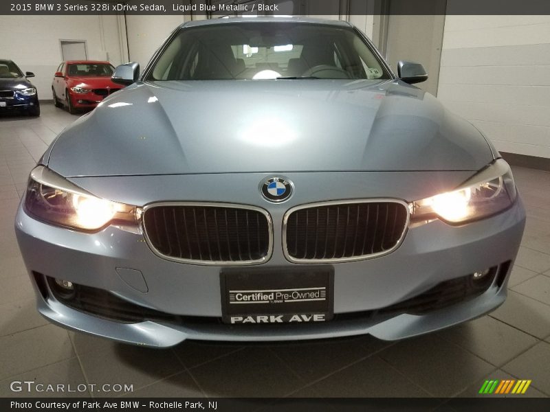 Liquid Blue Metallic / Black 2015 BMW 3 Series 328i xDrive Sedan