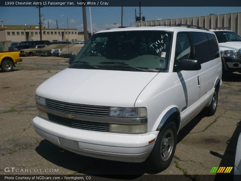 Ivory White / Gray 1999 Chevrolet Astro LS Passenger Van