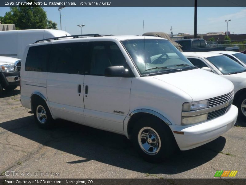 Ivory White / Gray 1999 Chevrolet Astro LS Passenger Van