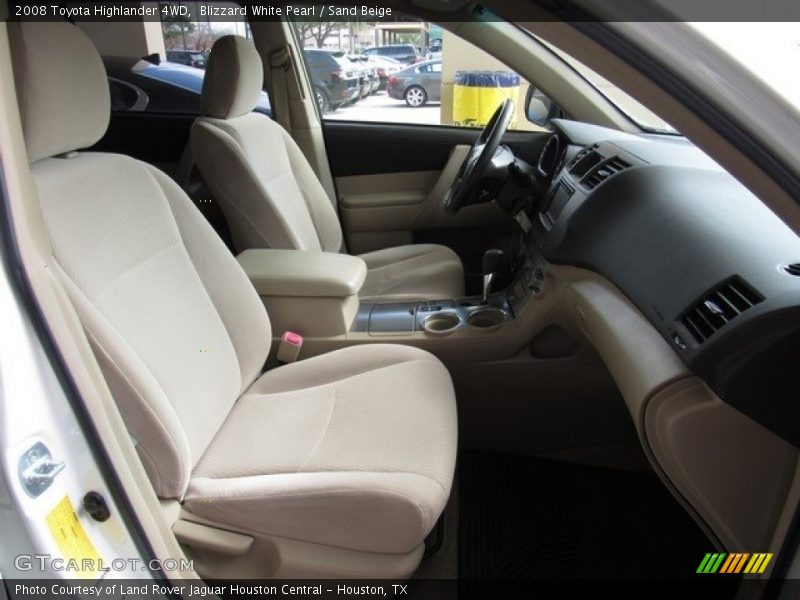 Blizzard White Pearl / Sand Beige 2008 Toyota Highlander 4WD