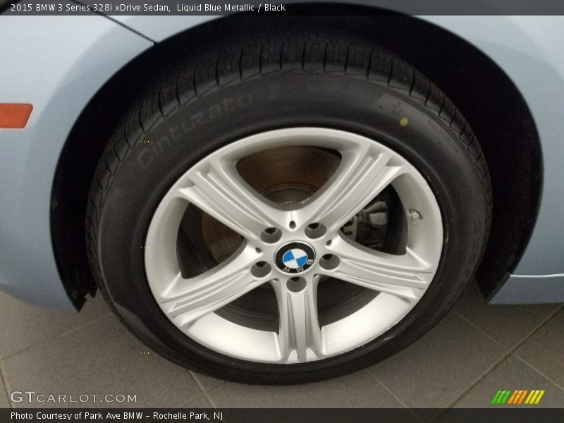Liquid Blue Metallic / Black 2015 BMW 3 Series 328i xDrive Sedan