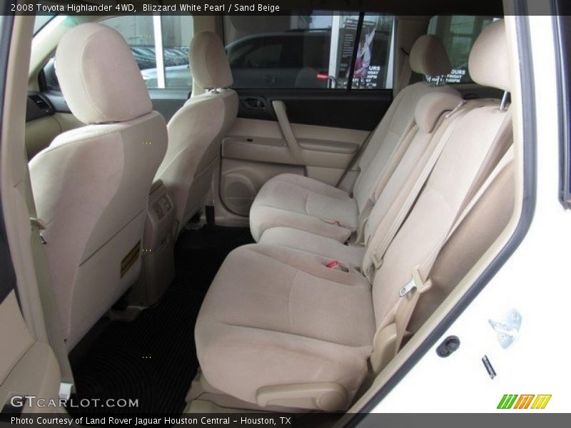 Blizzard White Pearl / Sand Beige 2008 Toyota Highlander 4WD
