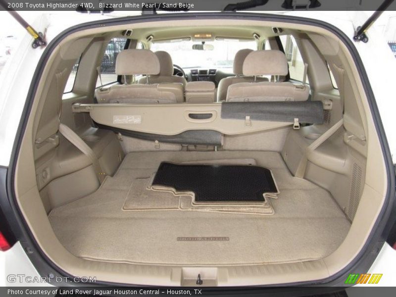Blizzard White Pearl / Sand Beige 2008 Toyota Highlander 4WD