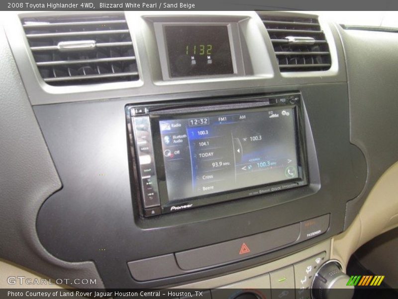 Blizzard White Pearl / Sand Beige 2008 Toyota Highlander 4WD
