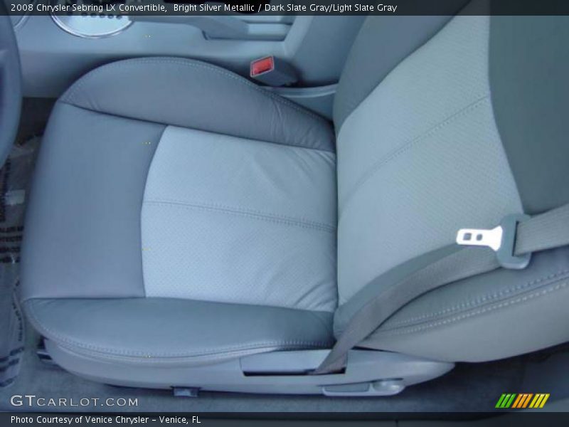 Bright Silver Metallic / Dark Slate Gray/Light Slate Gray 2008 Chrysler Sebring LX Convertible