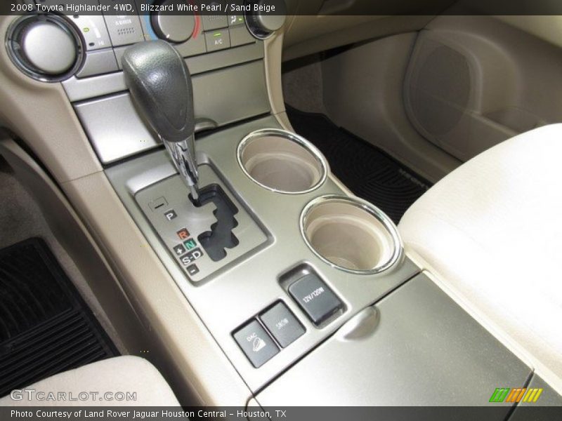 Blizzard White Pearl / Sand Beige 2008 Toyota Highlander 4WD