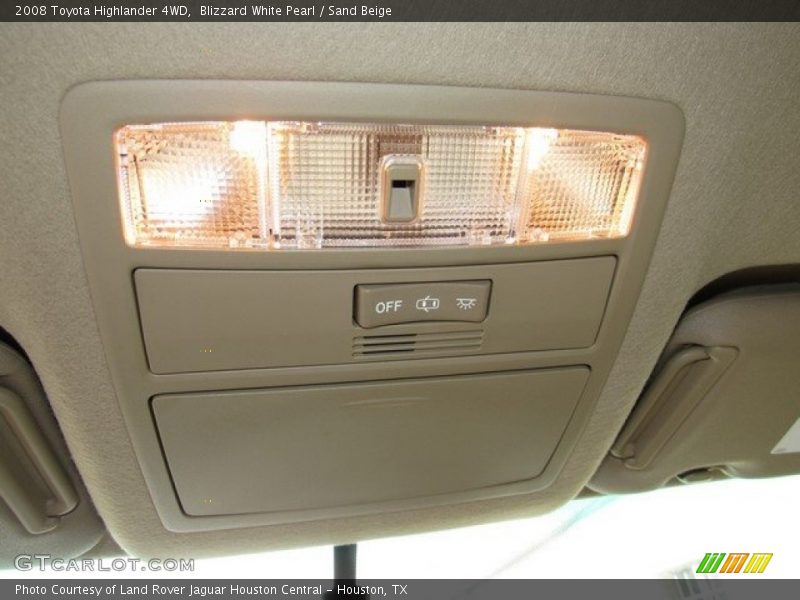Blizzard White Pearl / Sand Beige 2008 Toyota Highlander 4WD