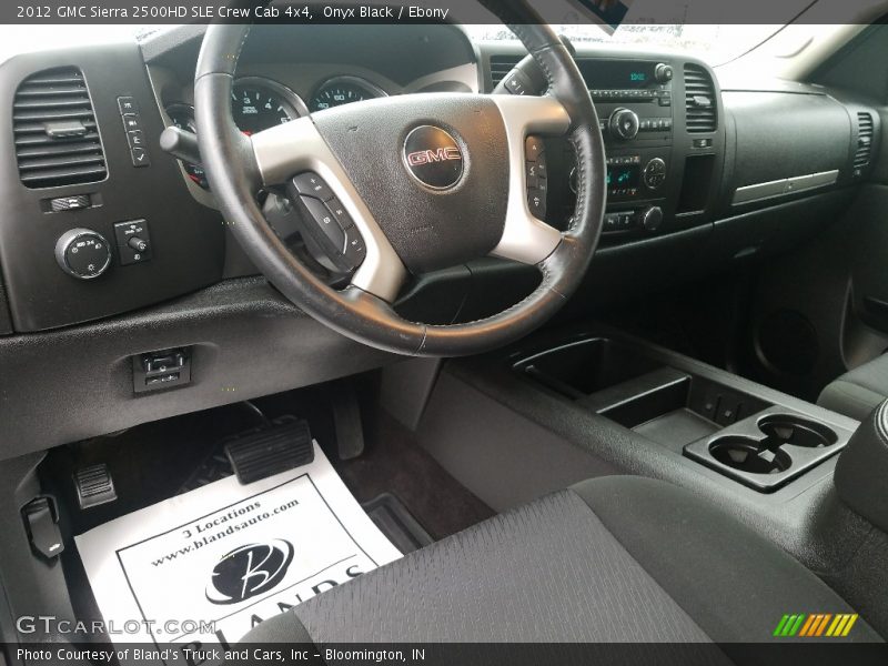 Onyx Black / Ebony 2012 GMC Sierra 2500HD SLE Crew Cab 4x4