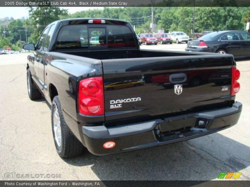 Black / Medium Slate Gray 2005 Dodge Dakota SLT Club Cab 4x4