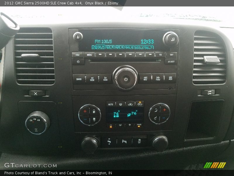 Onyx Black / Ebony 2012 GMC Sierra 2500HD SLE Crew Cab 4x4