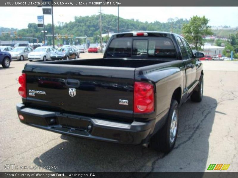 Black / Medium Slate Gray 2005 Dodge Dakota SLT Club Cab 4x4
