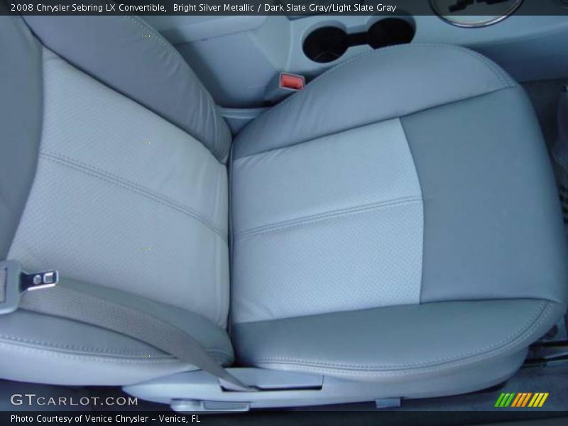 Bright Silver Metallic / Dark Slate Gray/Light Slate Gray 2008 Chrysler Sebring LX Convertible