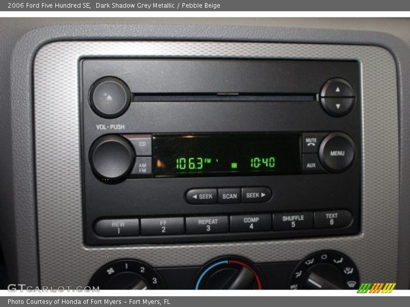 Dark Shadow Grey Metallic / Pebble Beige 2006 Ford Five Hundred SE