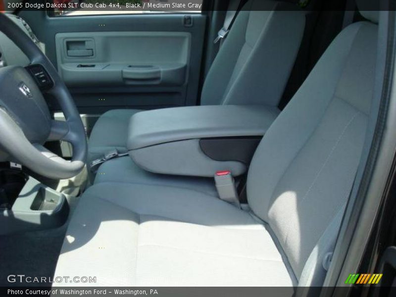 Black / Medium Slate Gray 2005 Dodge Dakota SLT Club Cab 4x4