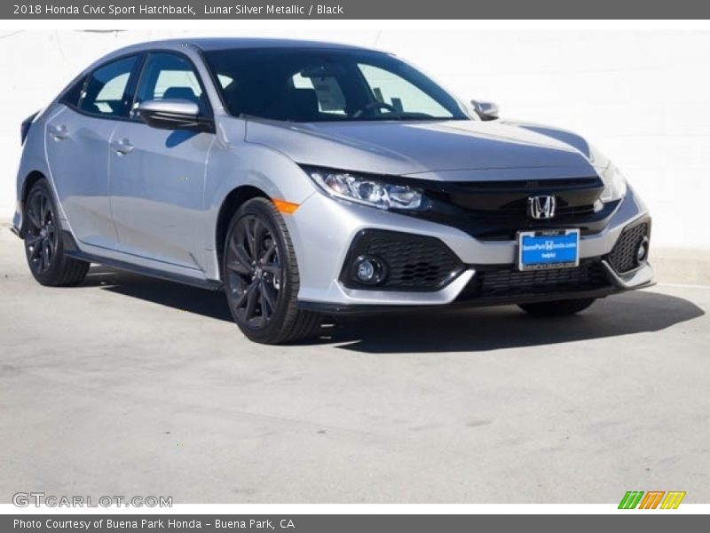 Lunar Silver Metallic / Black 2018 Honda Civic Sport Hatchback