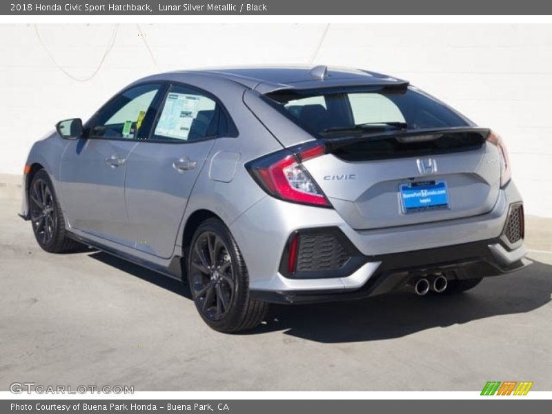 Lunar Silver Metallic / Black 2018 Honda Civic Sport Hatchback