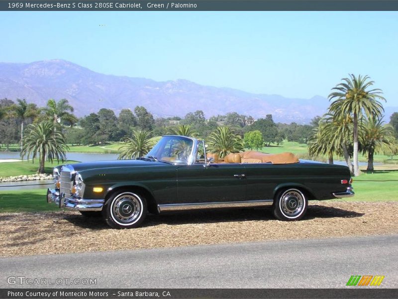 Green / Palomino 1969 Mercedes-Benz S Class 280SE Cabriolet