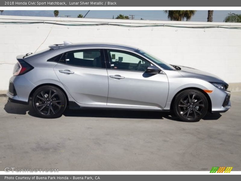 Lunar Silver Metallic / Black 2018 Honda Civic Sport Hatchback