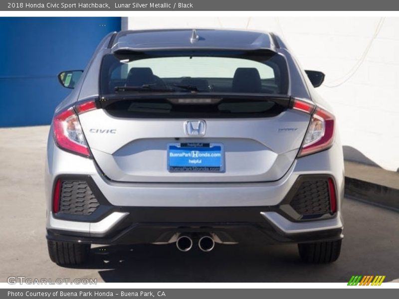 Lunar Silver Metallic / Black 2018 Honda Civic Sport Hatchback