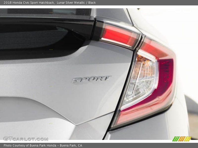 Lunar Silver Metallic / Black 2018 Honda Civic Sport Hatchback