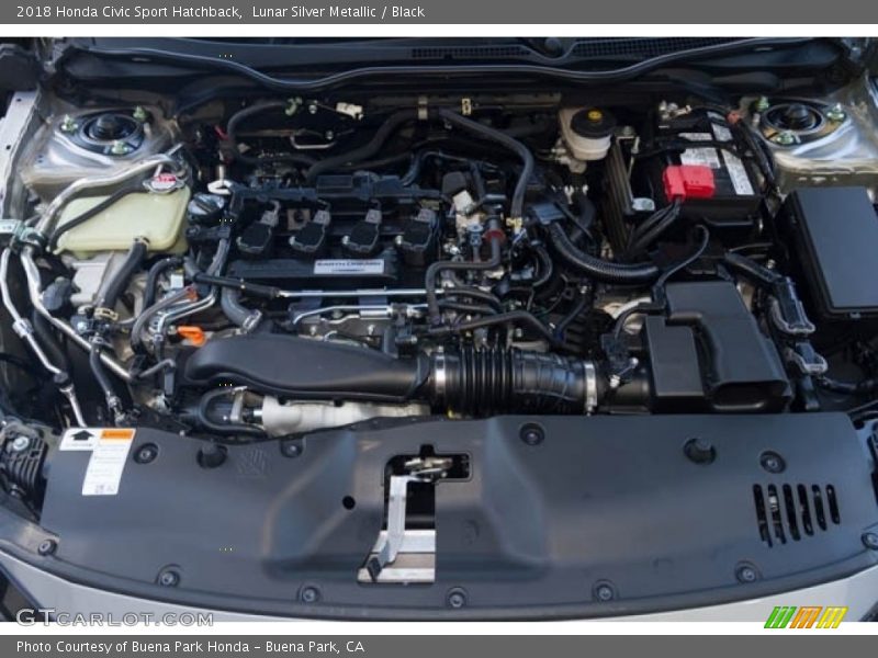 Lunar Silver Metallic / Black 2018 Honda Civic Sport Hatchback