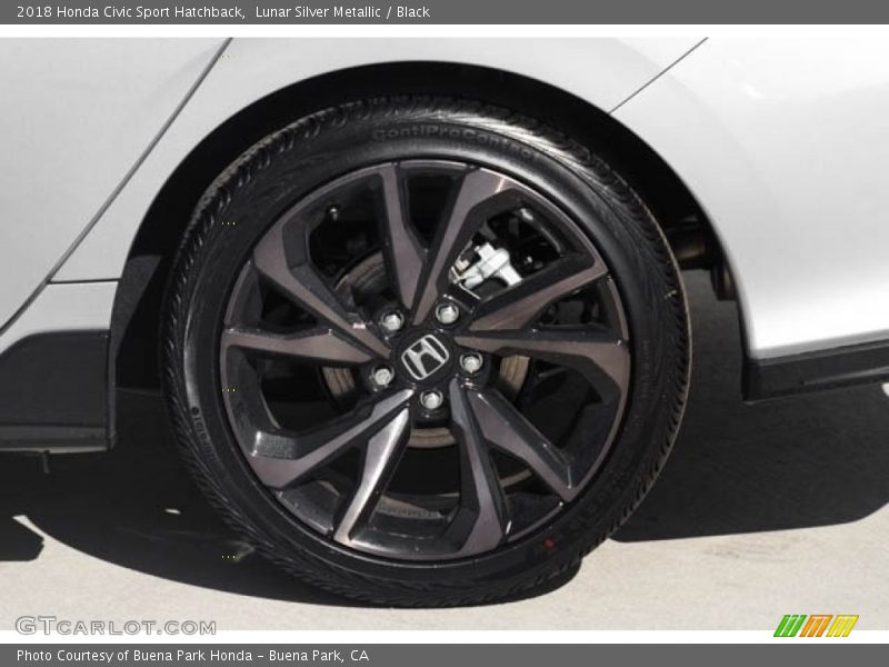 Lunar Silver Metallic / Black 2018 Honda Civic Sport Hatchback