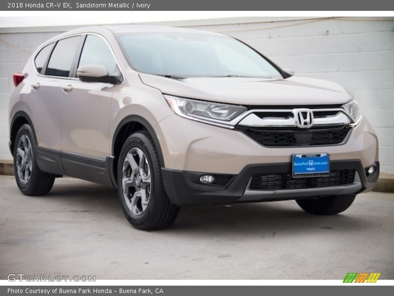 Sandstorm Metallic / Ivory 2018 Honda CR-V EX