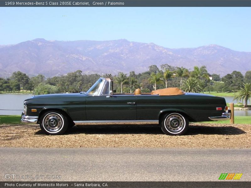 Green / Palomino 1969 Mercedes-Benz S Class 280SE Cabriolet