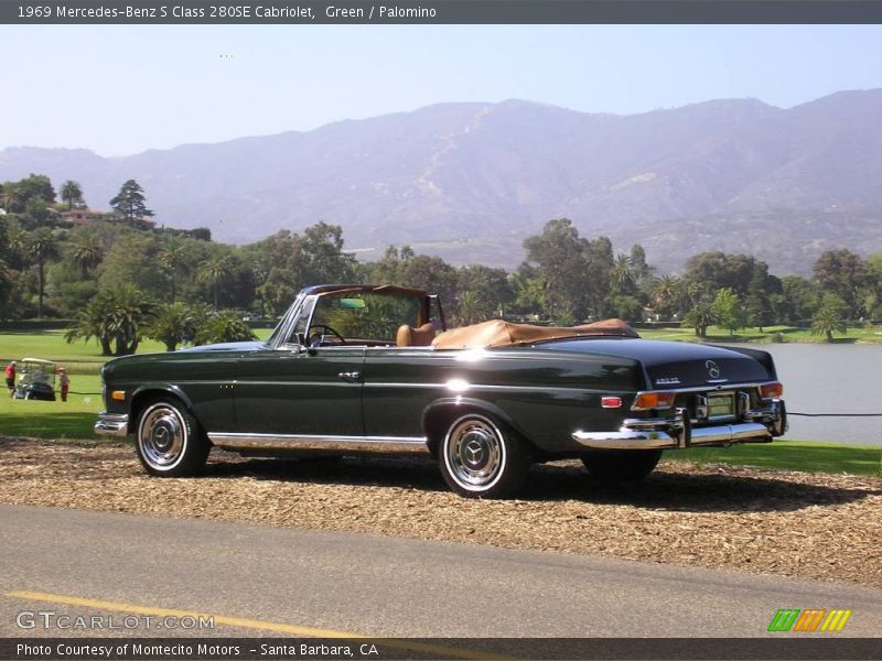 Green / Palomino 1969 Mercedes-Benz S Class 280SE Cabriolet