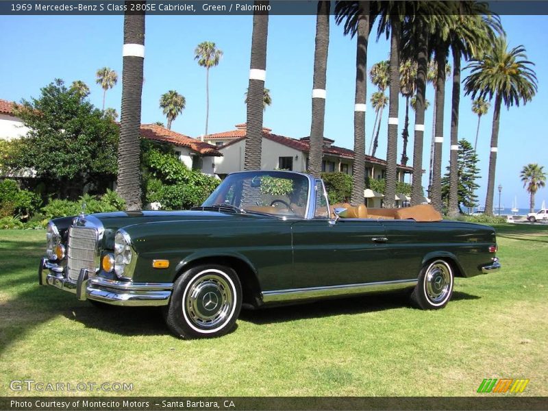 Green / Palomino 1969 Mercedes-Benz S Class 280SE Cabriolet