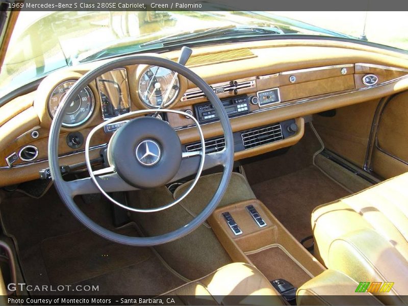 Green / Palomino 1969 Mercedes-Benz S Class 280SE Cabriolet