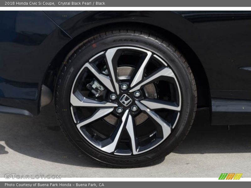 Crystal Black Pearl / Black 2018 Honda Civic Si Coupe