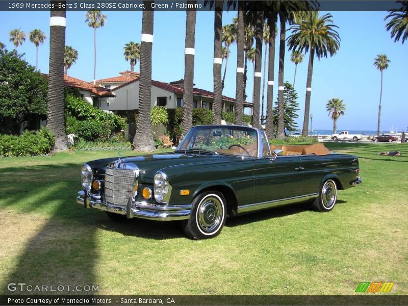 Green / Palomino 1969 Mercedes-Benz S Class 280SE Cabriolet