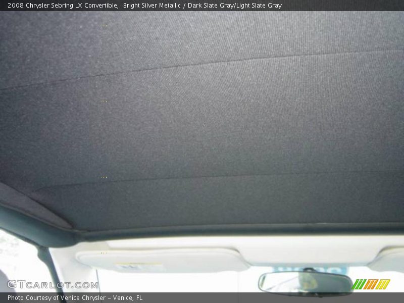 Bright Silver Metallic / Dark Slate Gray/Light Slate Gray 2008 Chrysler Sebring LX Convertible