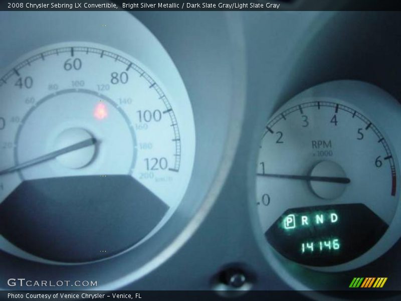 Bright Silver Metallic / Dark Slate Gray/Light Slate Gray 2008 Chrysler Sebring LX Convertible