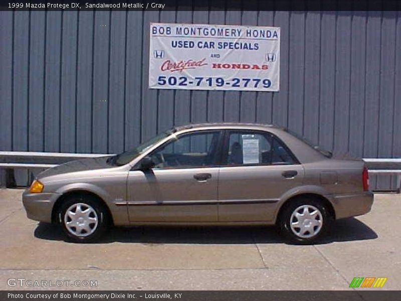 Sandalwood Metallic / Gray 1999 Mazda Protege DX