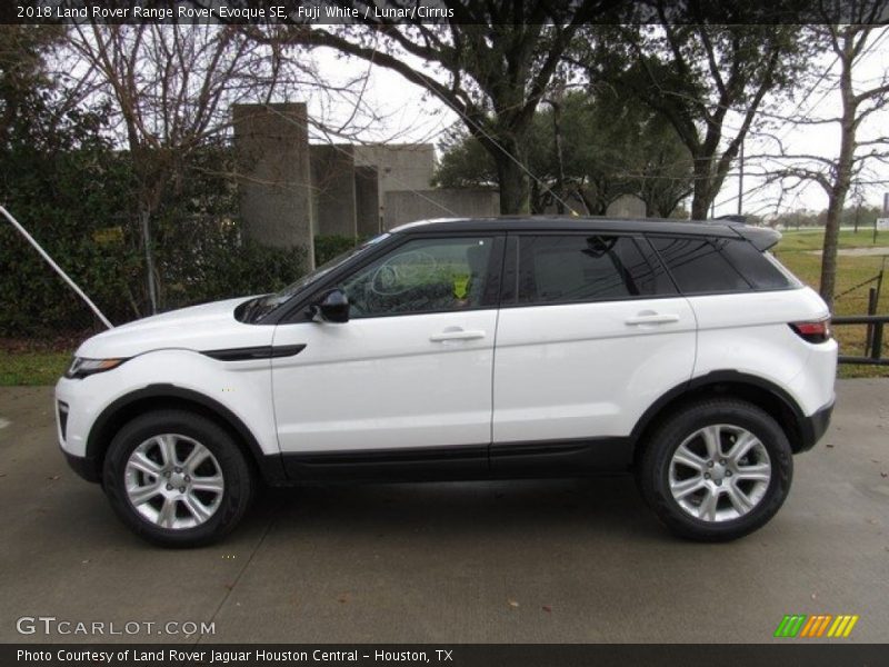 Fuji White / Lunar/Cirrus 2018 Land Rover Range Rover Evoque SE