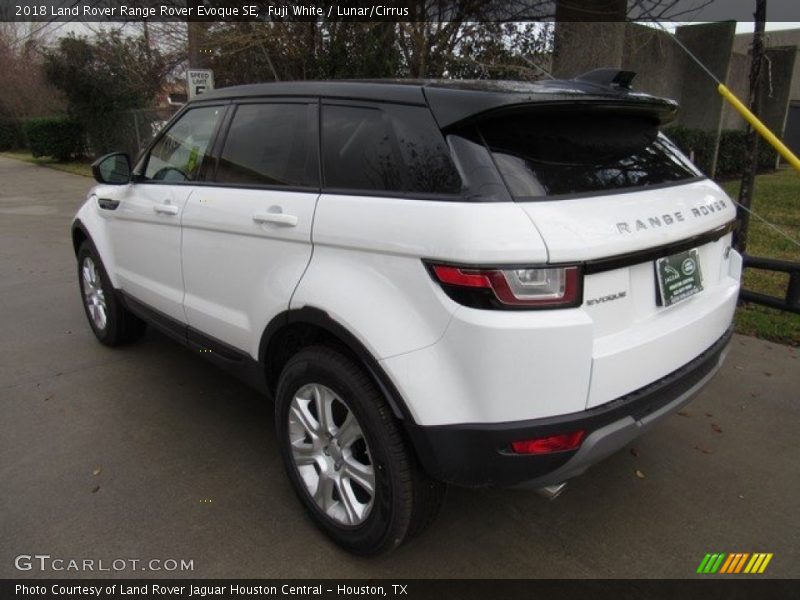 Fuji White / Lunar/Cirrus 2018 Land Rover Range Rover Evoque SE