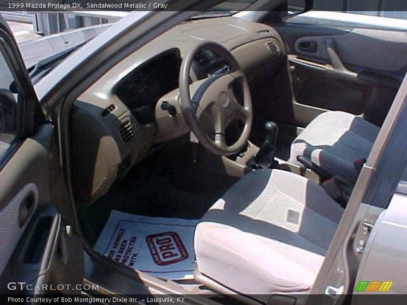 Sandalwood Metallic / Gray 1999 Mazda Protege DX