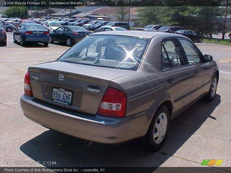 Sandalwood Metallic / Gray 1999 Mazda Protege DX