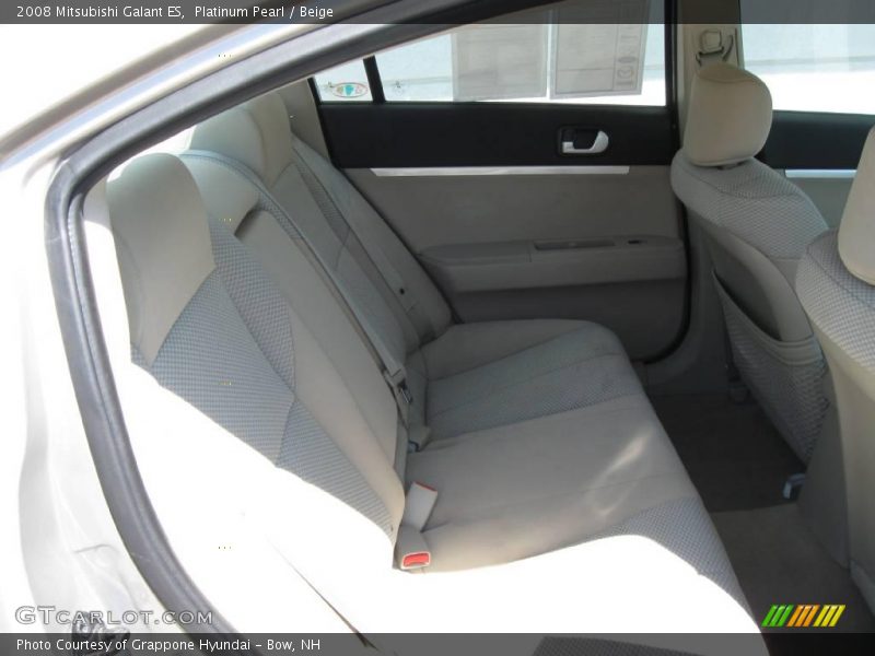 Platinum Pearl / Beige 2008 Mitsubishi Galant ES
