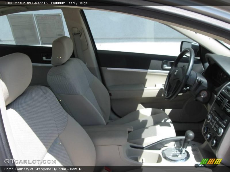 Platinum Pearl / Beige 2008 Mitsubishi Galant ES